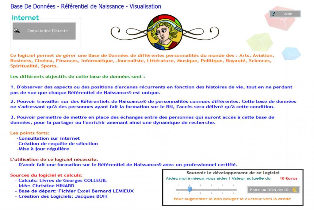 Base de données - Référentiel de Naissance Base de données - Référentiel de Naissance