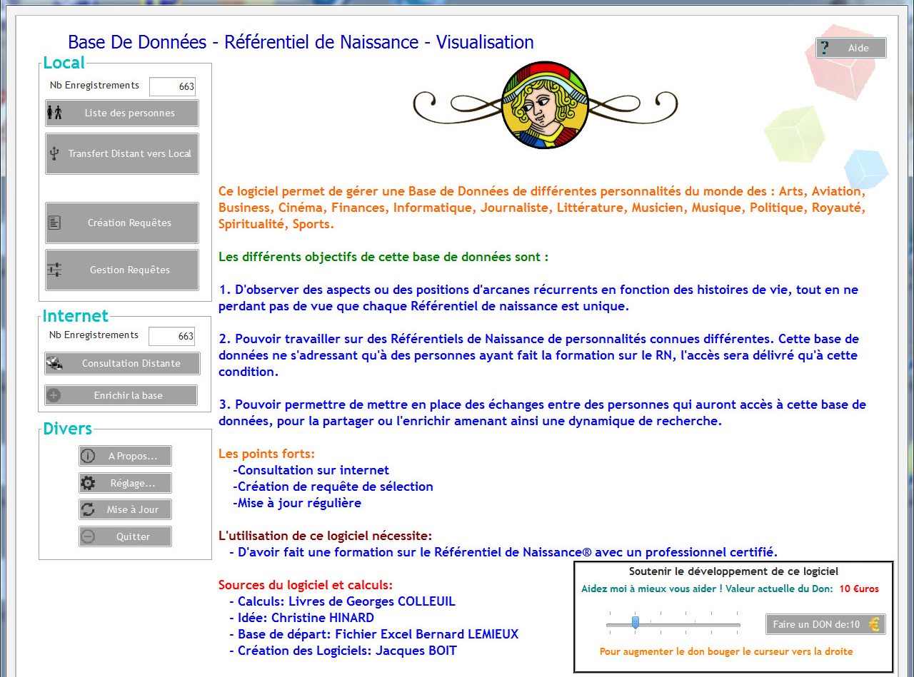Logiciel De Calcul Referentiel De Naissance Gratuit Base De Données - Référentiel de Naissance - WINDOWS - JB-Logiciels