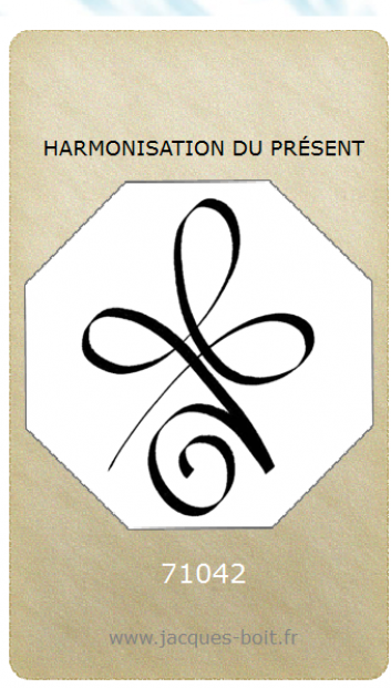 CarteCodeHarmonsationDuPresent