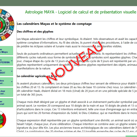 Application Windows – Astrologie MAYA – Version PROFESSIONNELLE