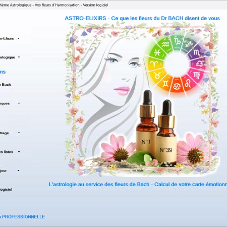 Application Windows – ASTRO-ELIXIRS logiciel de calcul de votre carte émotionnelle (ASTROLOGIE-KARMIQUE)